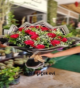 2 no gül buketi 16 gül